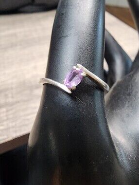 Avon Minimalist Dainty Amethyst Ring
